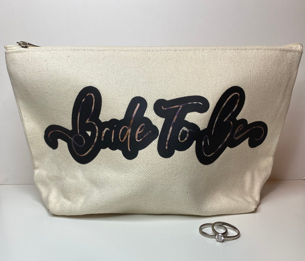 Bride to Be Make up Bag