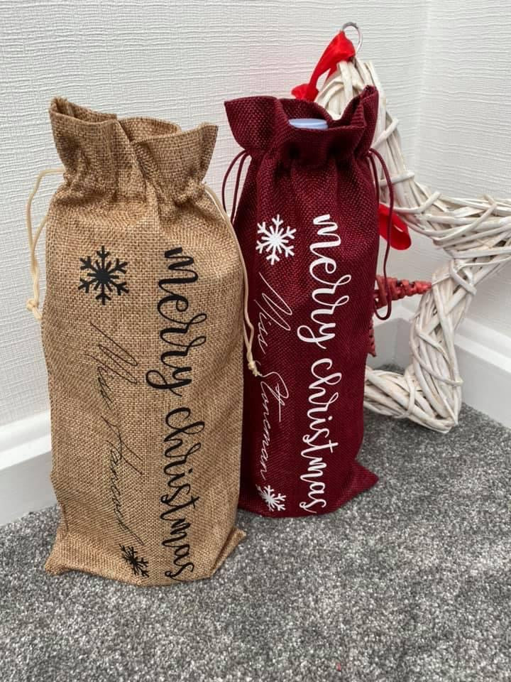 Personalised Wine Bags